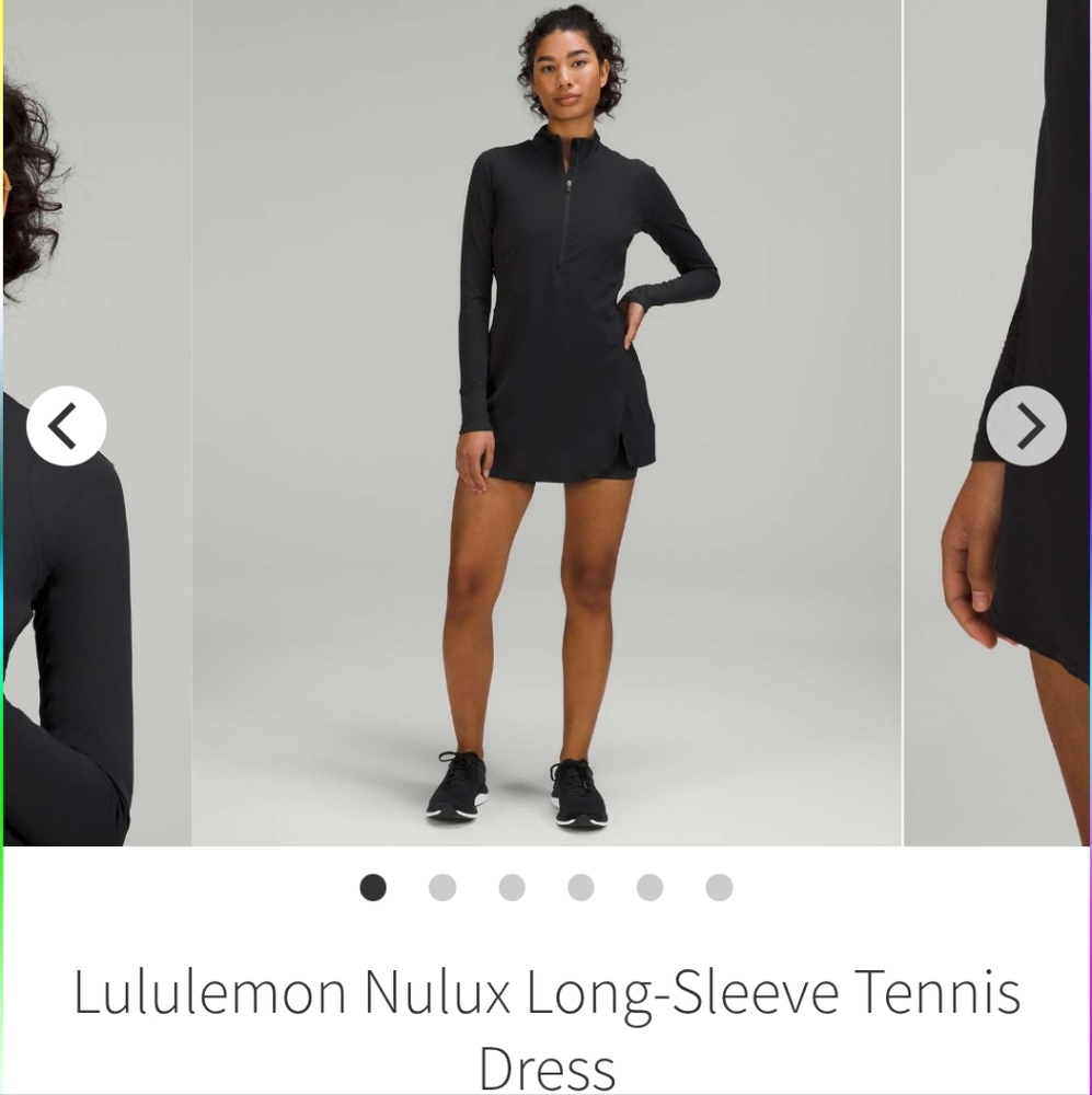 Lululemon Athletica Black Long-Sleeve Dress